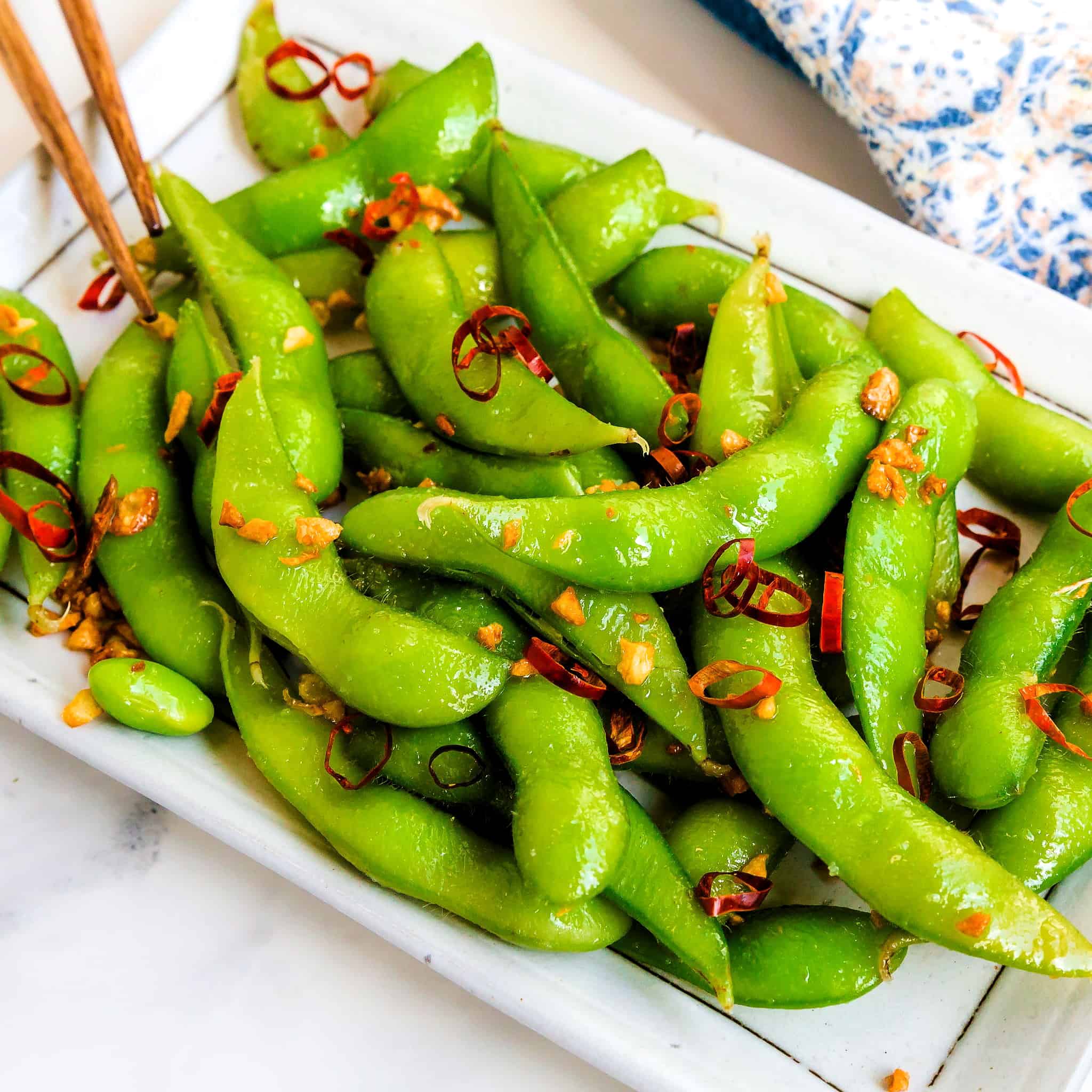 Garlic Truffle Edamame | 5 Minutes
