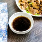 Japanese style pork stir fry sauce in a bowl.