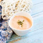 Old bay aioli sauce in a bowl.