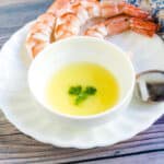 Yuzu butter sauce served in a bowl.