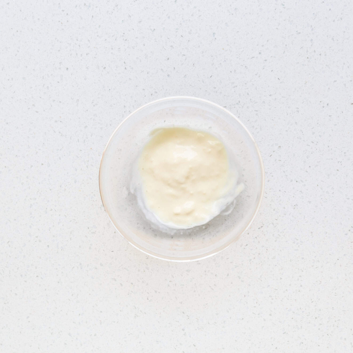 Lemon garlic aioli in a bowl. 