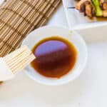 Yakitori sauce in a bowl.