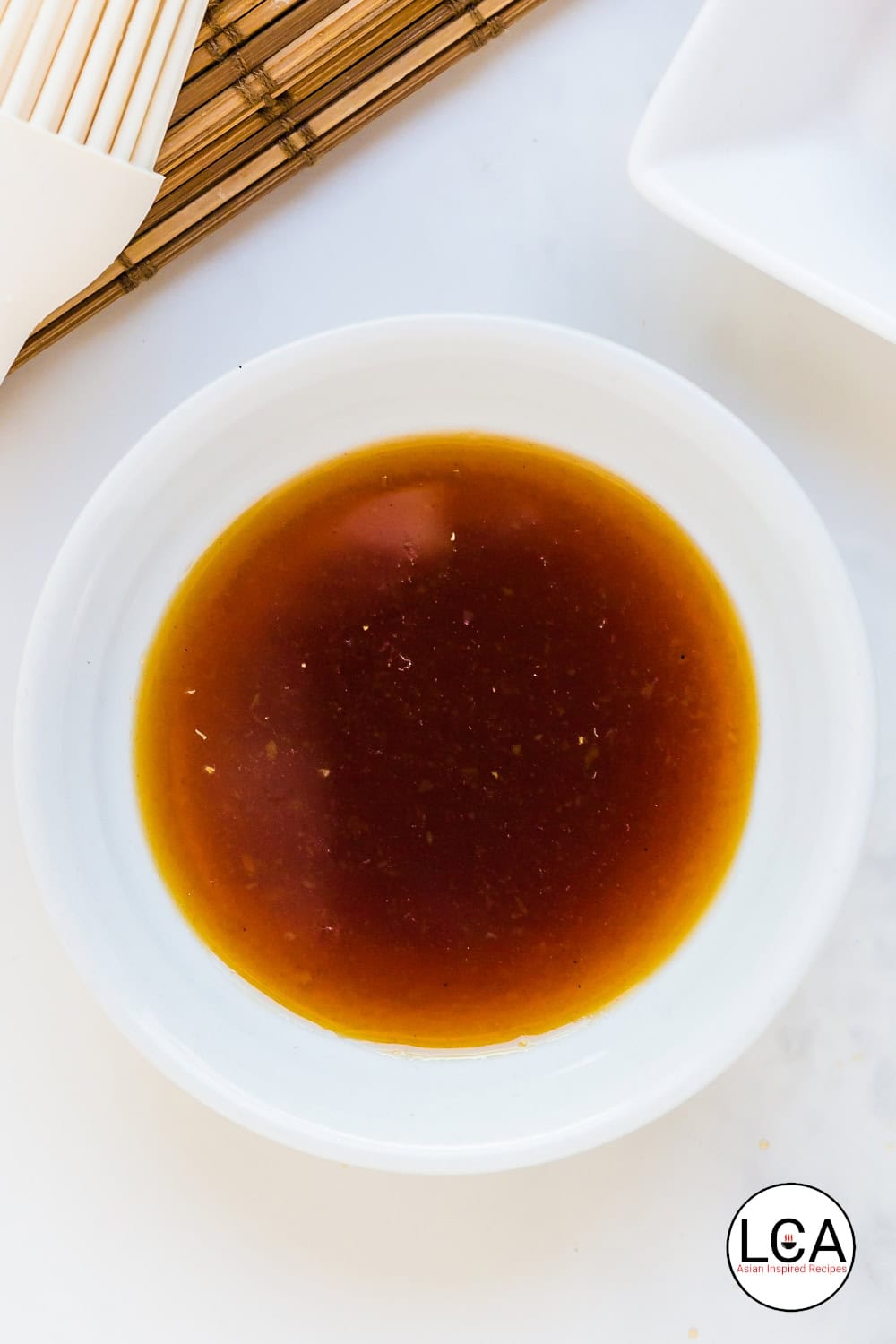 Yakitori sauce in a bowl.